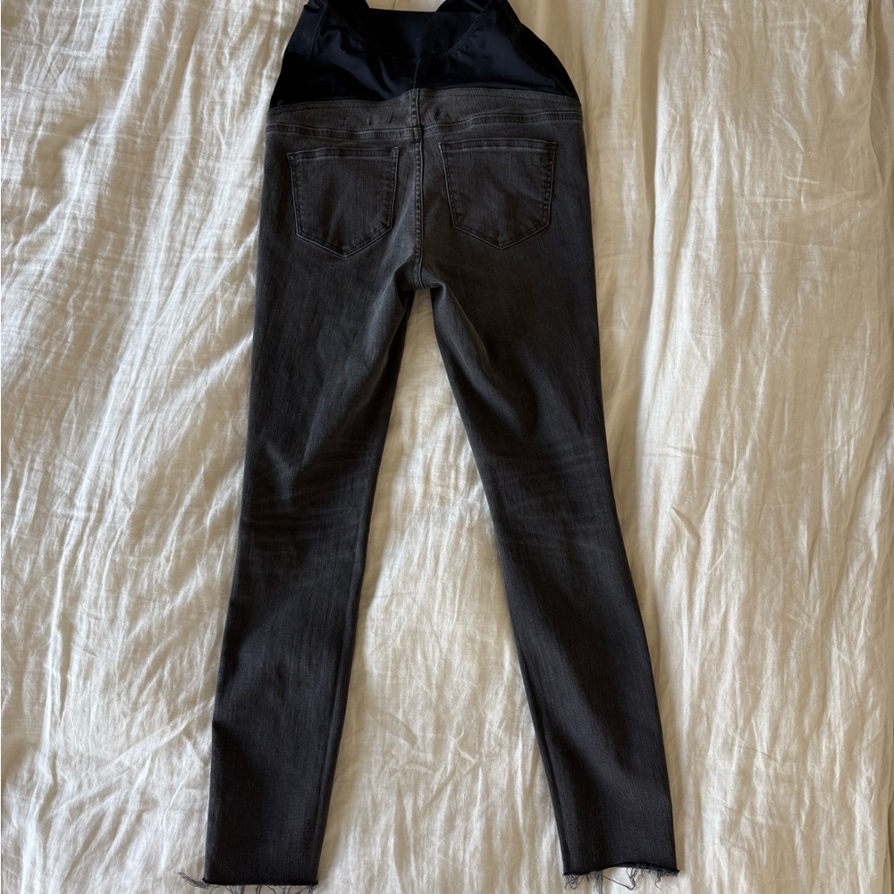 Madewell faded black maternity skinny jeans - Picture 3 of 6